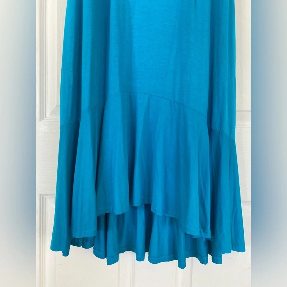 BODEN Elisa Jersey Blue Sleeveless Dress - Picture 3 of 8